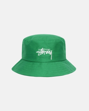 καπελα Stussy Big Stock Bucket πρασινο | 832-FXPJIW