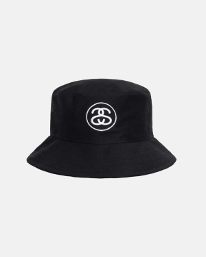 καπελα Stussy Ss Link Deep Bucket μαυρα | 021-PKBACR