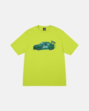 μπλουζακια για τρεξιμο Stussy Racecar Keylime | 986-YOSEBH