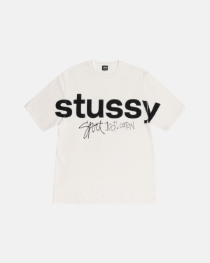 μπλουζακια για τρεξιμο Stussy Αθλητικά 100% Pigment Dyed Μπεζ | 364-BZNGLU