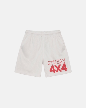 σορτσ Stussy 4x4 Mesh Μπεζ | 450-DKCBUQ