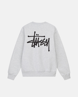 σορτσ Stussy Basic Crew γκρι | 507-WLCFTH