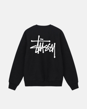 σορτσ Stussy Basic Crew μαυρα | 974-DSGLBM