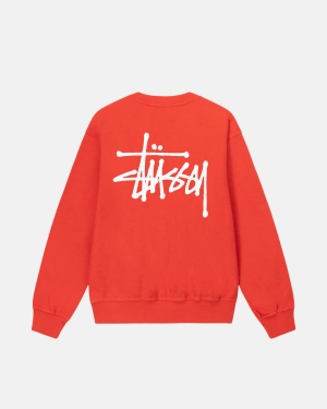 σορτσ Stussy Basic Pigment Dyed Crew ροζ | 290-ZBEOCW