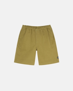 σορτσ Stussy Brushed Beach ανοιχτο Ελιά | 975-QFDSMK