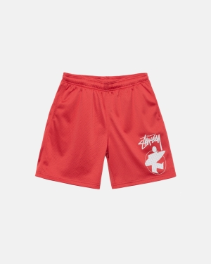 σορτσ Stussy Surfman Mesh κοκκινα | 765-POWAGM