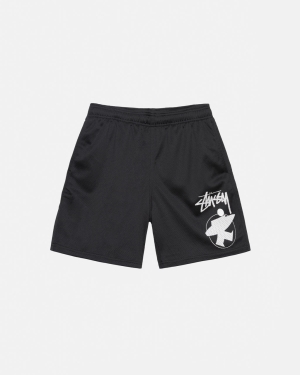 σορτσ Stussy Surfman Mesh μαυρα | 368-GIMTZY