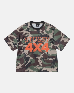 φανελα Stussy 4x4 Mesh Football καμουφλάζ | 742-UVGYDH