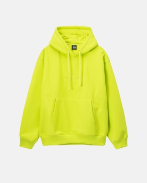 φουτερ με κουκουλα Stussy Stock Logo Applique Keylime | 765-BXIKPL